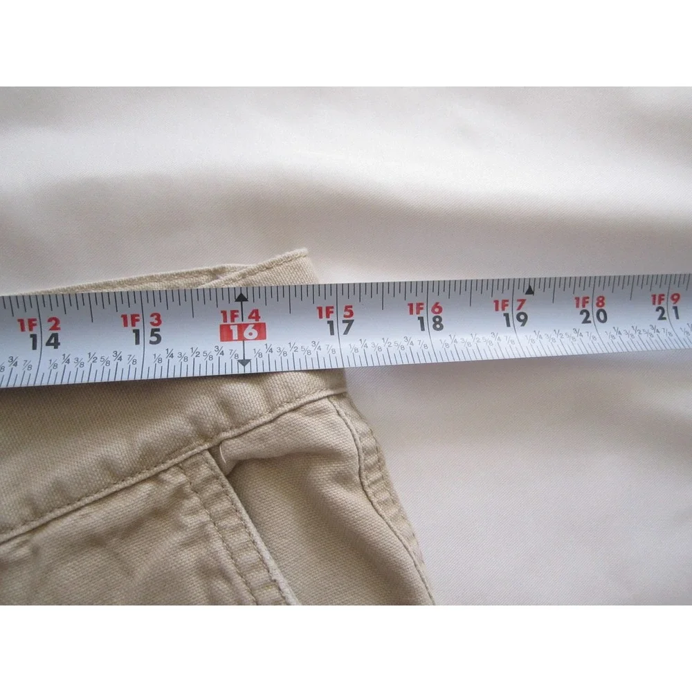 Patagonia Mens Organic Cotton Canvas Pants Tan Khaki Straight Leg 34x29 (MP700)
